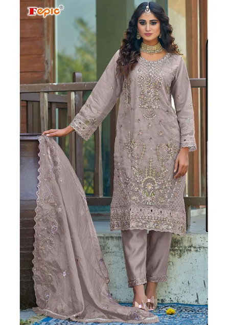 Iraaday 21225 By Fepic Organza Surat Pakistani Dress Material Wholesale Market
